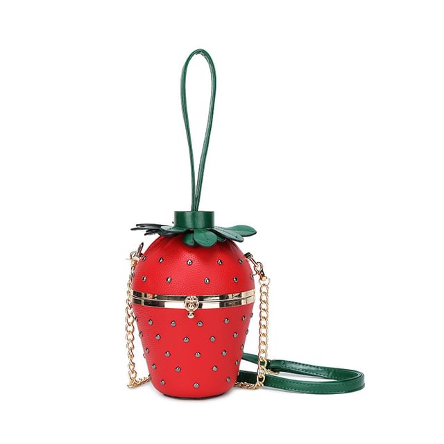 Strap Bucket Strawberry Chain Bag
