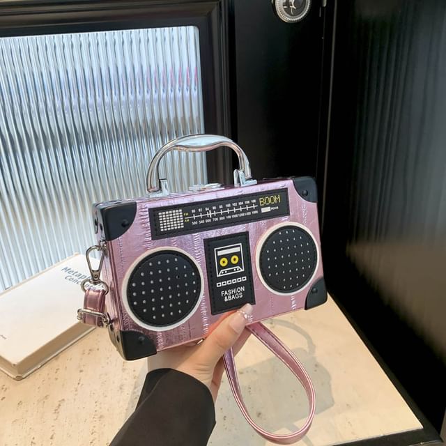 Bag Box Top Handle Radio Crossbody