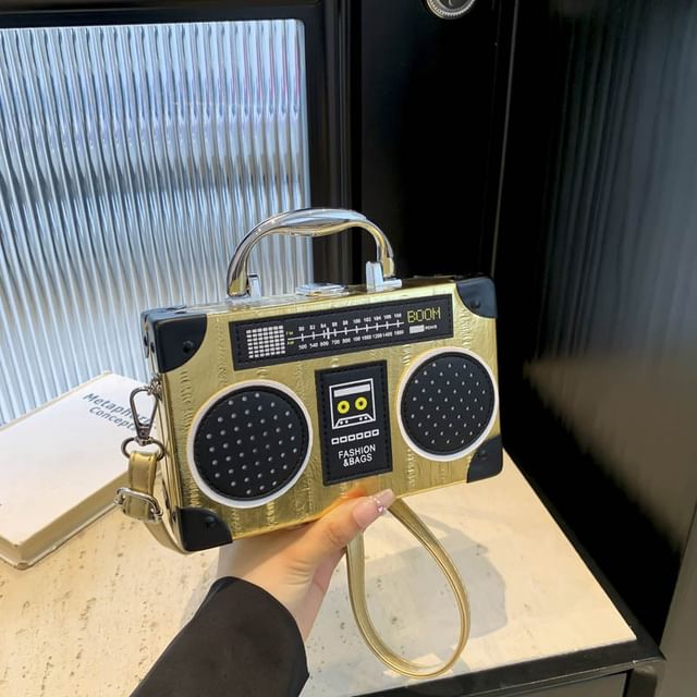 Bag Box Top Handle Radio Crossbody