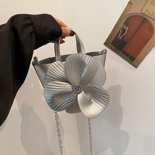 Bag Set: + Strap Pouch Flower Bucket Chain