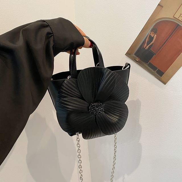 Bag Set: + Strap Pouch Flower Bucket Chain