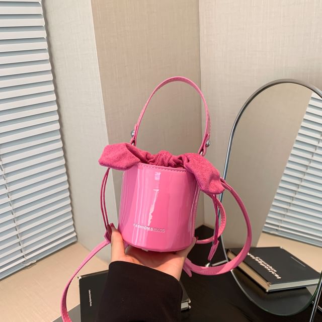 Bucket Faux Leather Bag