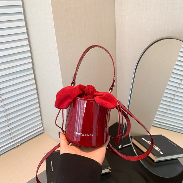 Bucket Faux Leather Bag
