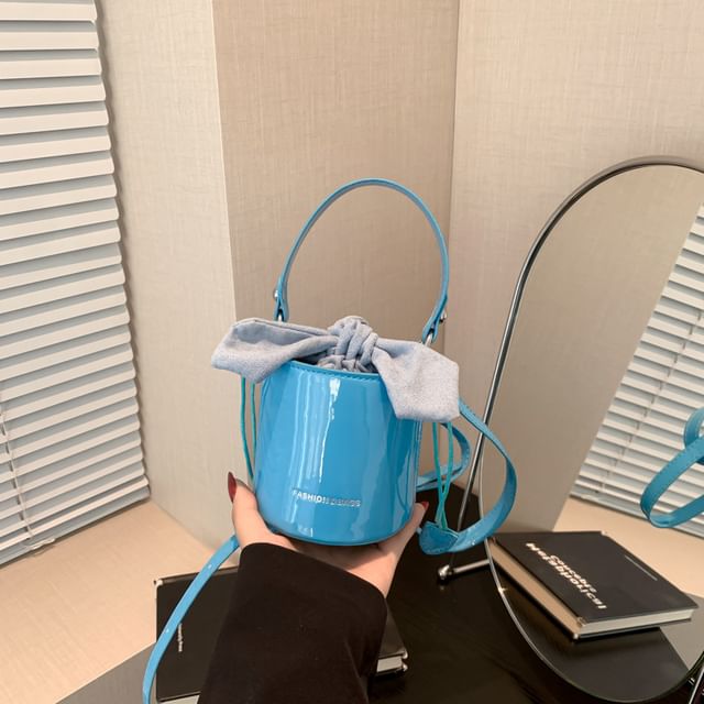 Bucket Faux Leather Bag