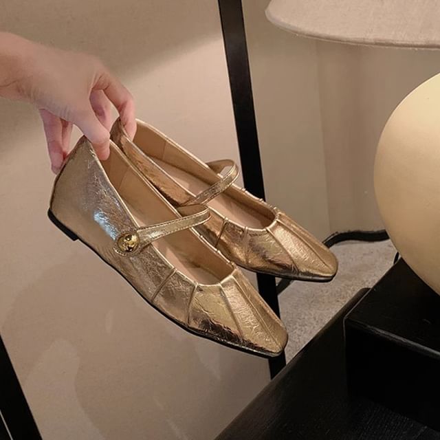 Square Mules Mary Shoes Jane / Toe