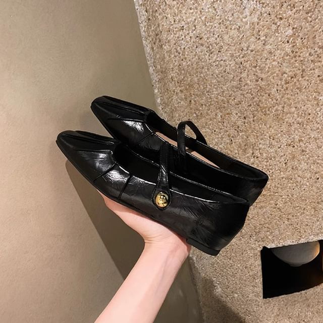 Square Mules Mary Shoes Jane / Toe