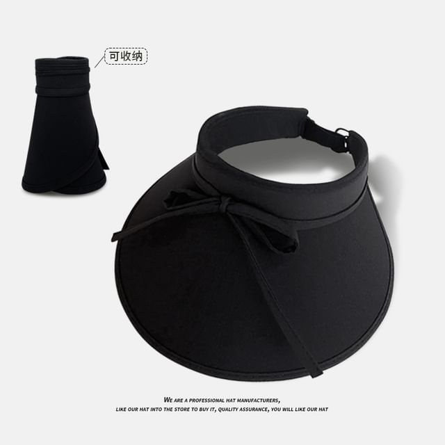 Sun Bow With Decoration Visor Hat