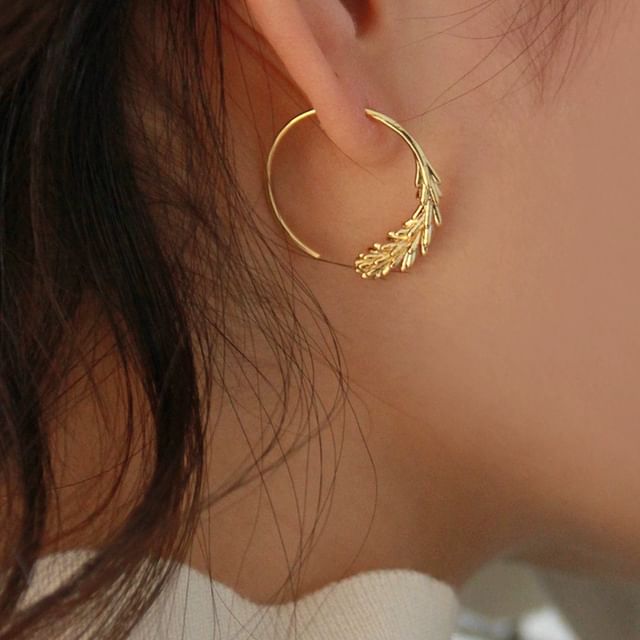 Wheat Hoop Earring