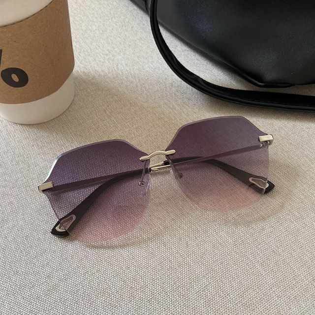 Oversized Geometric Sunglasses Frame