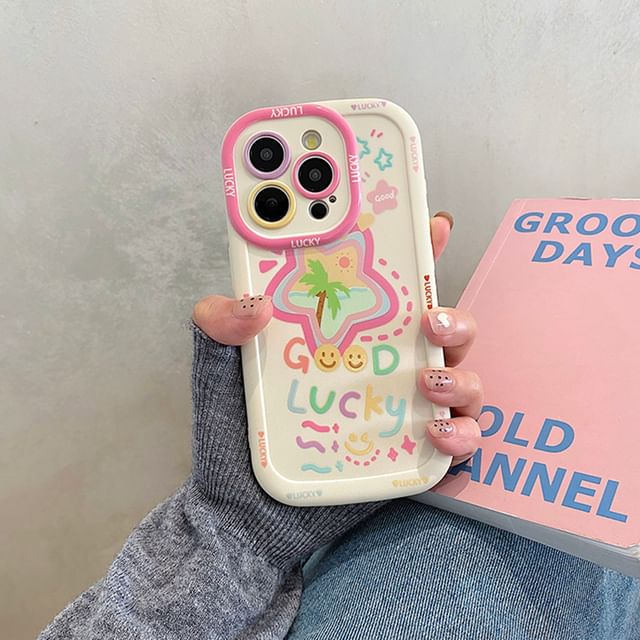 / Star Smiley Phone Case Set Strap