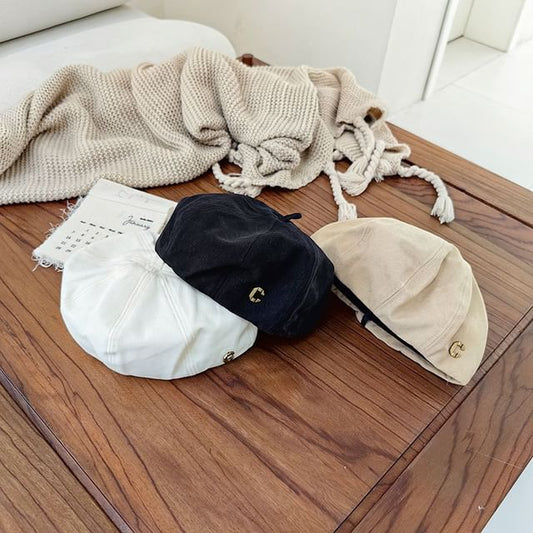 Hat Metal Lettering Beret