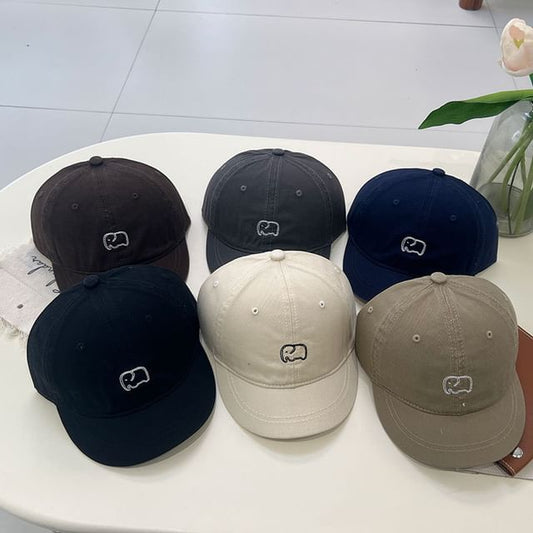 Cap Elephant Short Embroidered Brim