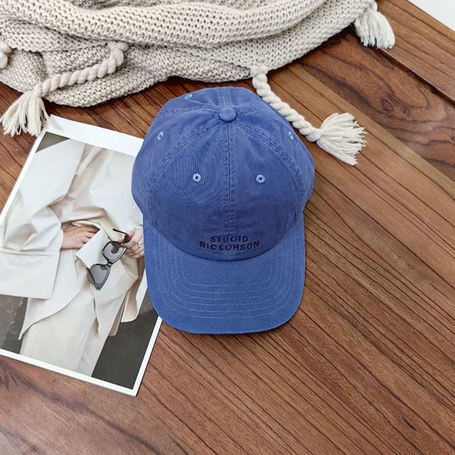 Baseball Cap Embroidered Lettering