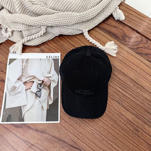 Baseball Cap Embroidered Lettering