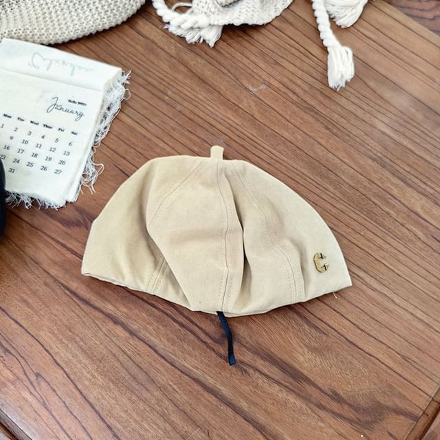 Hat Metal Lettering Beret