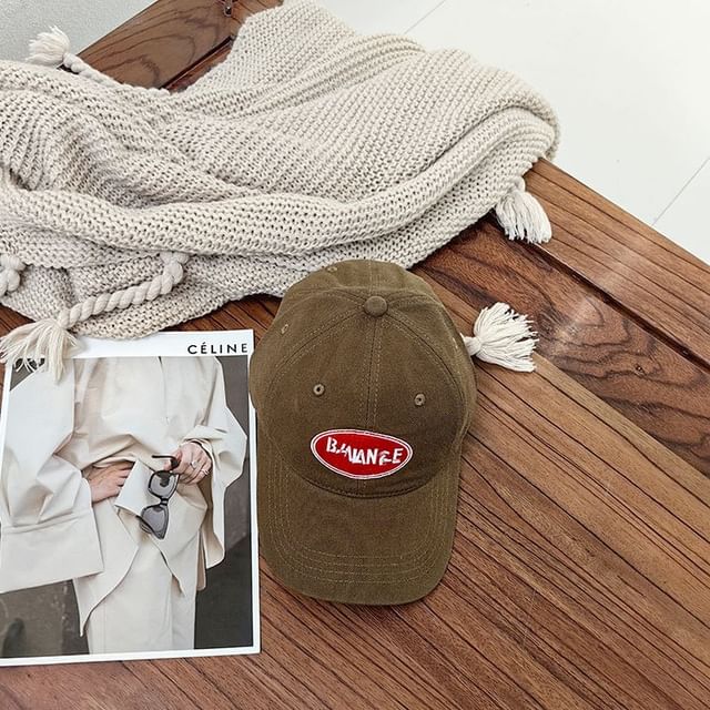 Lettering Applique Cap Baseball