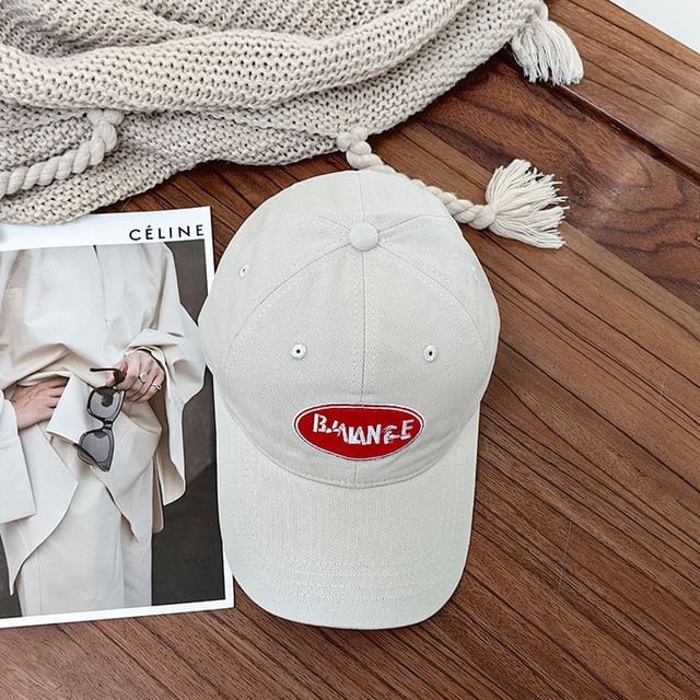 Lettering Applique Cap Baseball