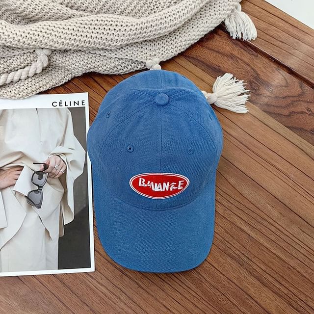 Lettering Applique Cap Baseball