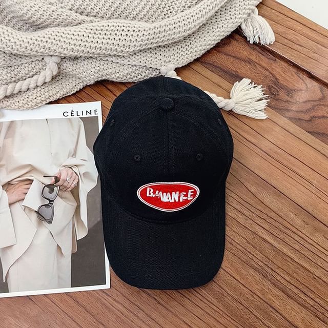 Lettering Applique Cap Baseball