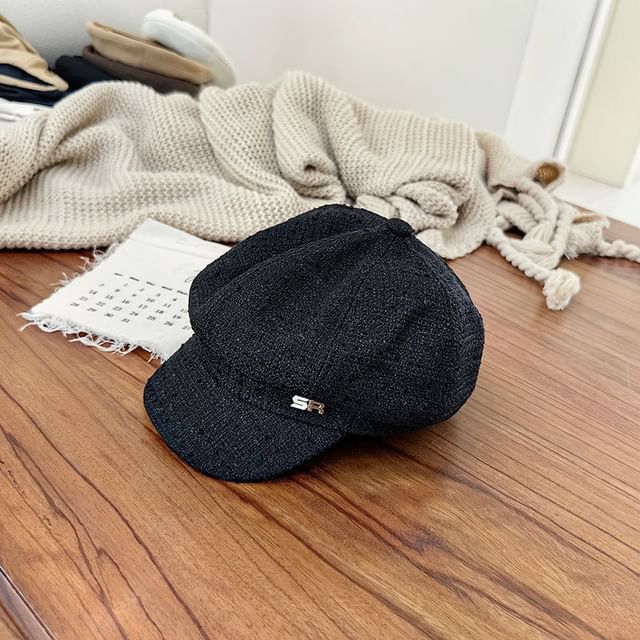 Metal Newsboy Cap Lettering