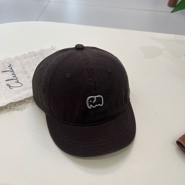 Cap Elephant Short Embroidered Brim
