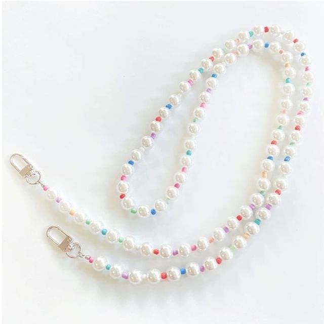 Phone Pearl Faux Lanyard