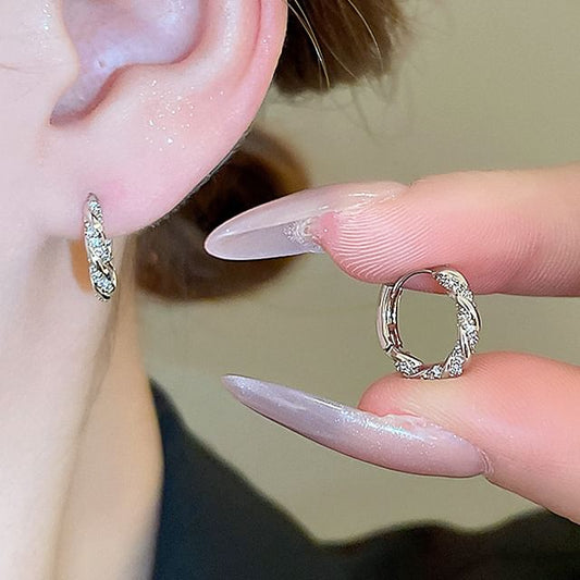 Earring Rhinestone Huggie