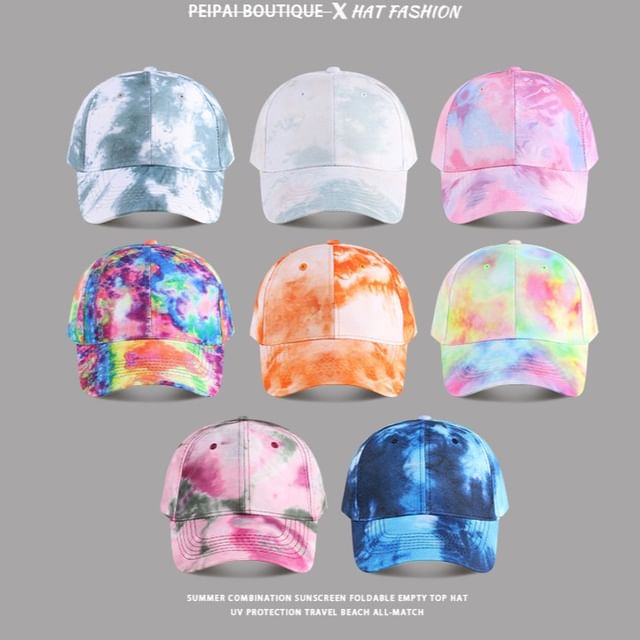 Baseball Tie Cap Dye