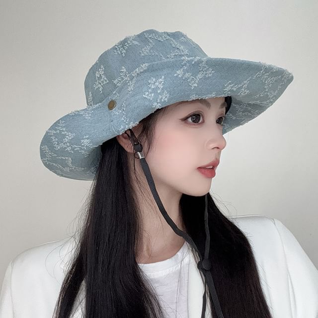 Denim Hat Distressed Boonie