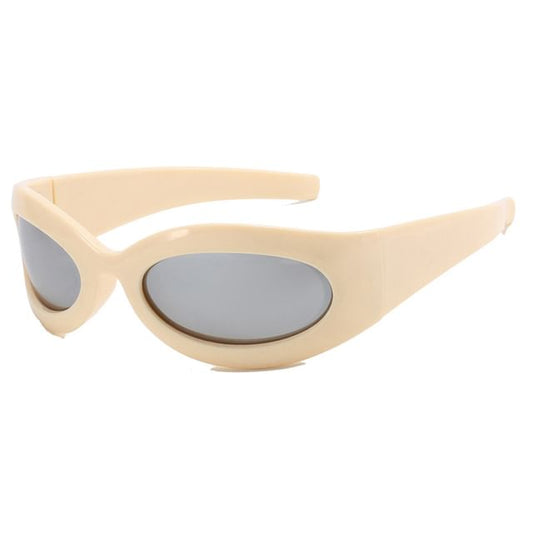 Oval Sunglasses Rimmed Thick