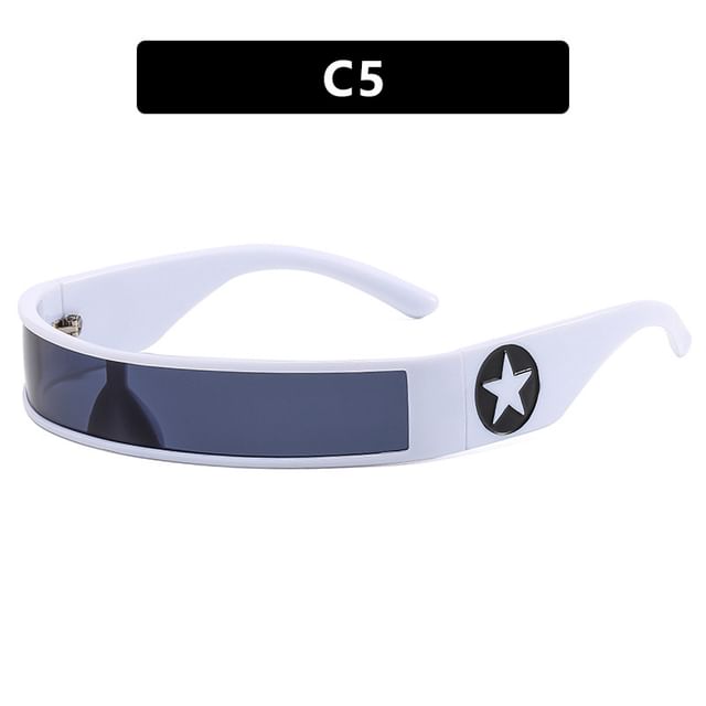 Y3K Futuristic Star Sunglasses