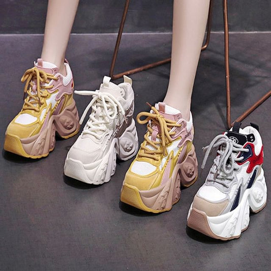 Lace Up Platform Sneakers