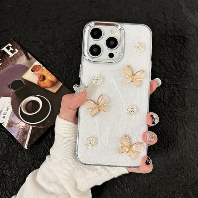 Phone Rose Case Butterfly