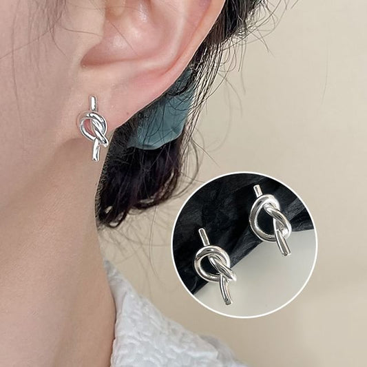 On Clip Earring Knotted