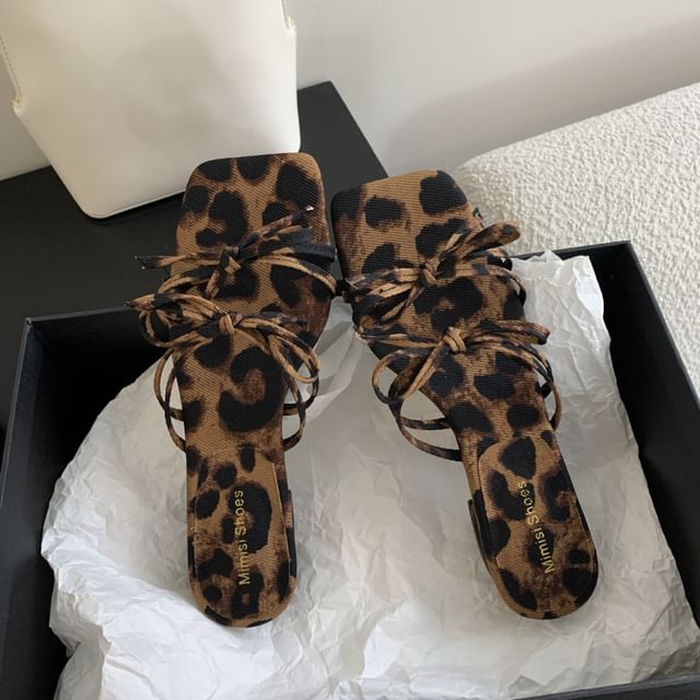 Bow Slide Sandals