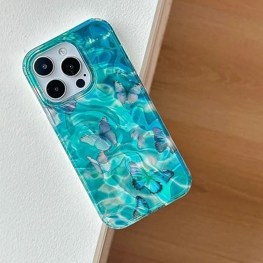 Phone Print Butterfly Case