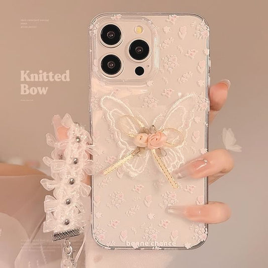 Butterfly Lace Charm Phone Set / Case