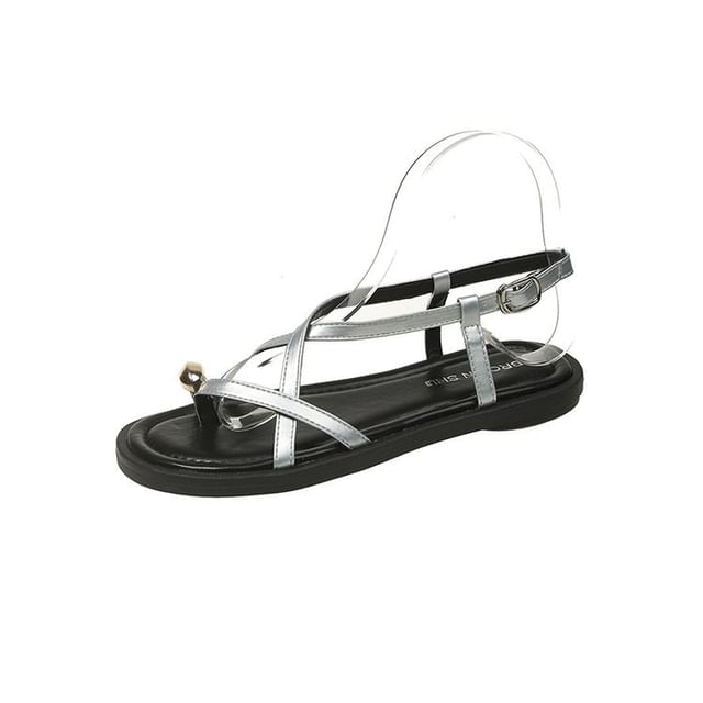 Cross-Strap Roman Sandals