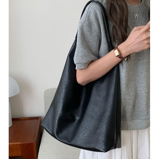 Faux Tote Bag Leather