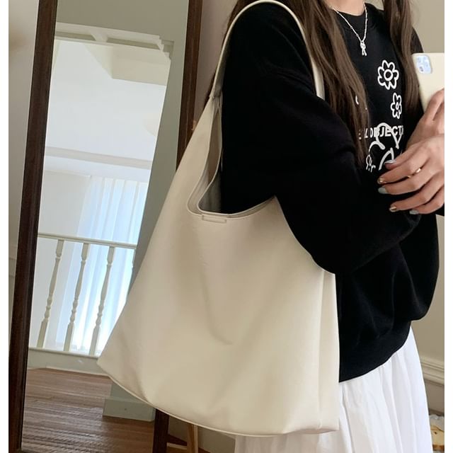 Faux Tote Bag Leather