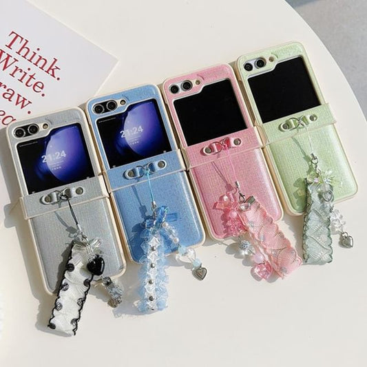 Charm Plain Ribbon Case Phone