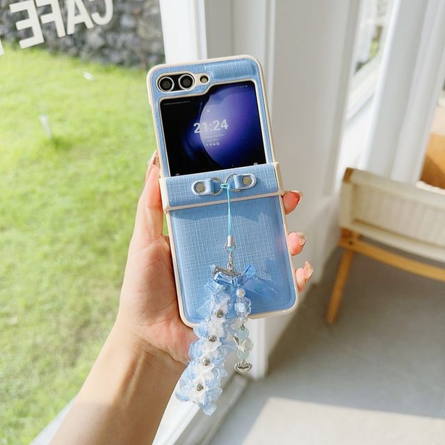 Charm Plain Ribbon Case Phone