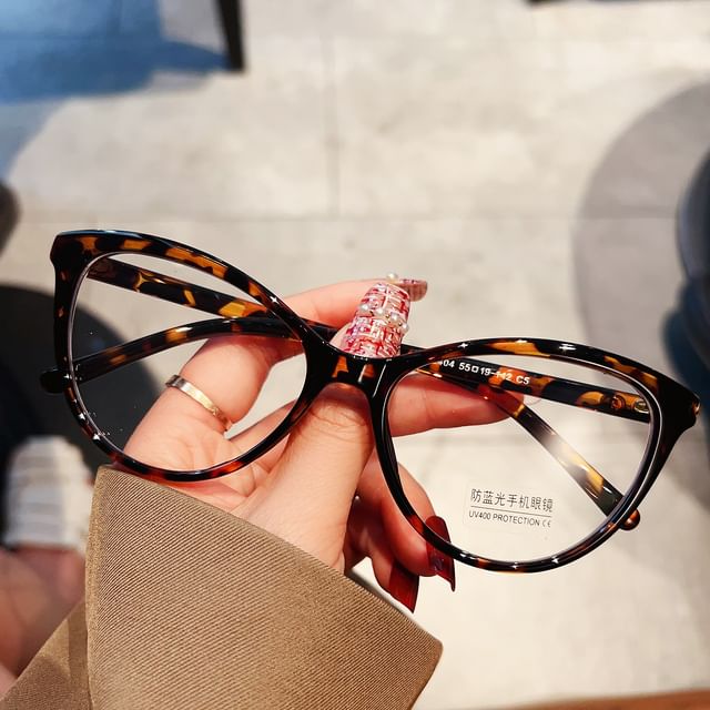 Cat Blue Glasses Blocking Light Eye