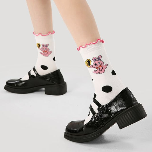 Rabbit Dotted Socks