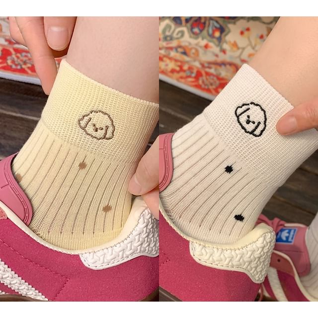 Animal Embroidered Socks / Set