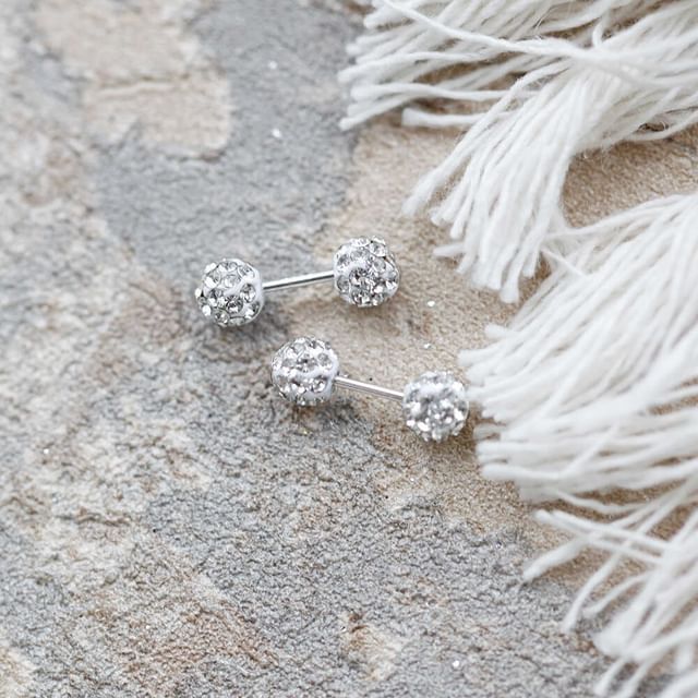 Stud Ball Rhinestone Earring