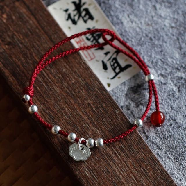 Silver Beaded / Anklet Rope Bracelet
