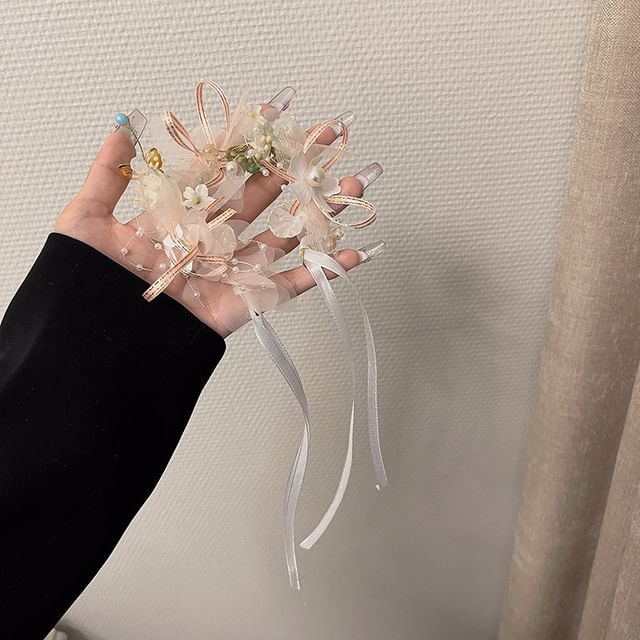 Floral Headband Mesh / Bracelet