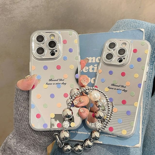 Polka / Strap Phone Set Case Mirrored Dot