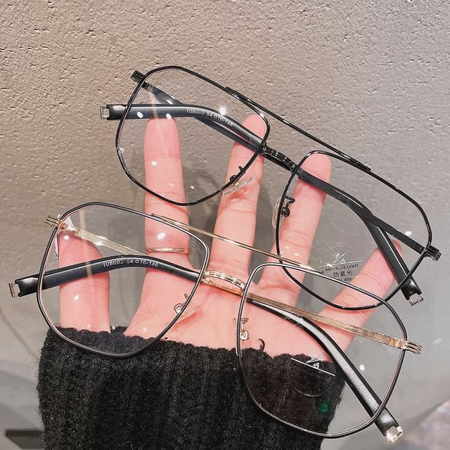 Blocking Glasses Metal Square Blue Light Frame